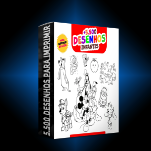 🎨 Kit Digital Infantil - 5.500 Desenhos Para Colorir e Imprimir 🎒✨