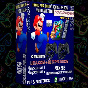 🎮 RETRO GAME BOX – Jogos Retrô para TV BOX Android PACK 8 GB 🔸