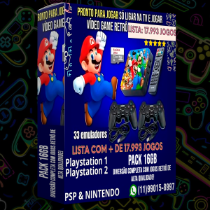 🎮 RETRO GAME BOX – Jogos Retrô para TV BOX Android PACK 16 GB 🔸