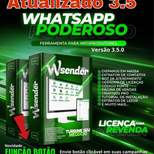 🚀 Script WaSender 3.5 + Direito de Revenda Ilimitado! 🔥